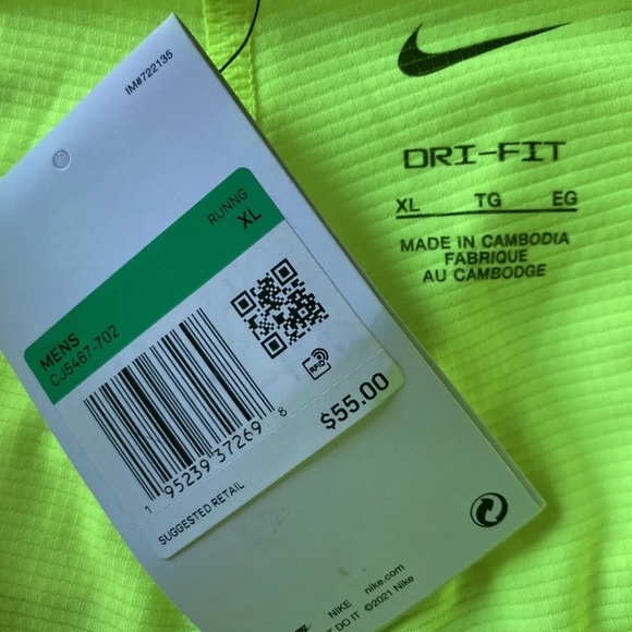 Nike Men’s Flex Stride 2 in 1 Running 5” Shorts Volt Reflective CJ5467-702 XL FC - Picture 3 of 3